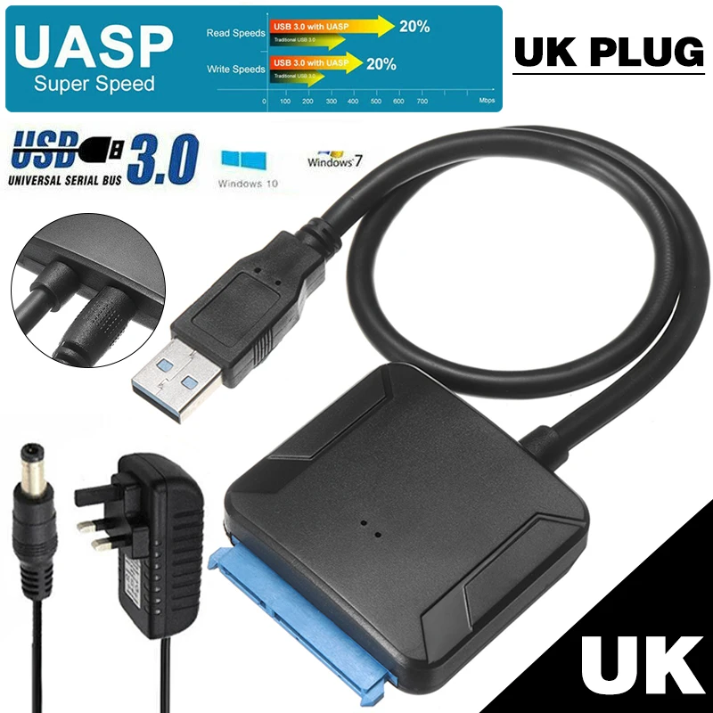 Новый жесткий диск адаптер USB 3,0 для SATA 2,5/3,5 дюймов HDD/SSD быстрая передача кабель компьютер конвертер аксессуары
Новый жесткий диск адаптер USB 3,0 для SATA 2,5/3,5 дюймов HDD/SSD быстрая передача кабель компьютер конвертер аксессуары