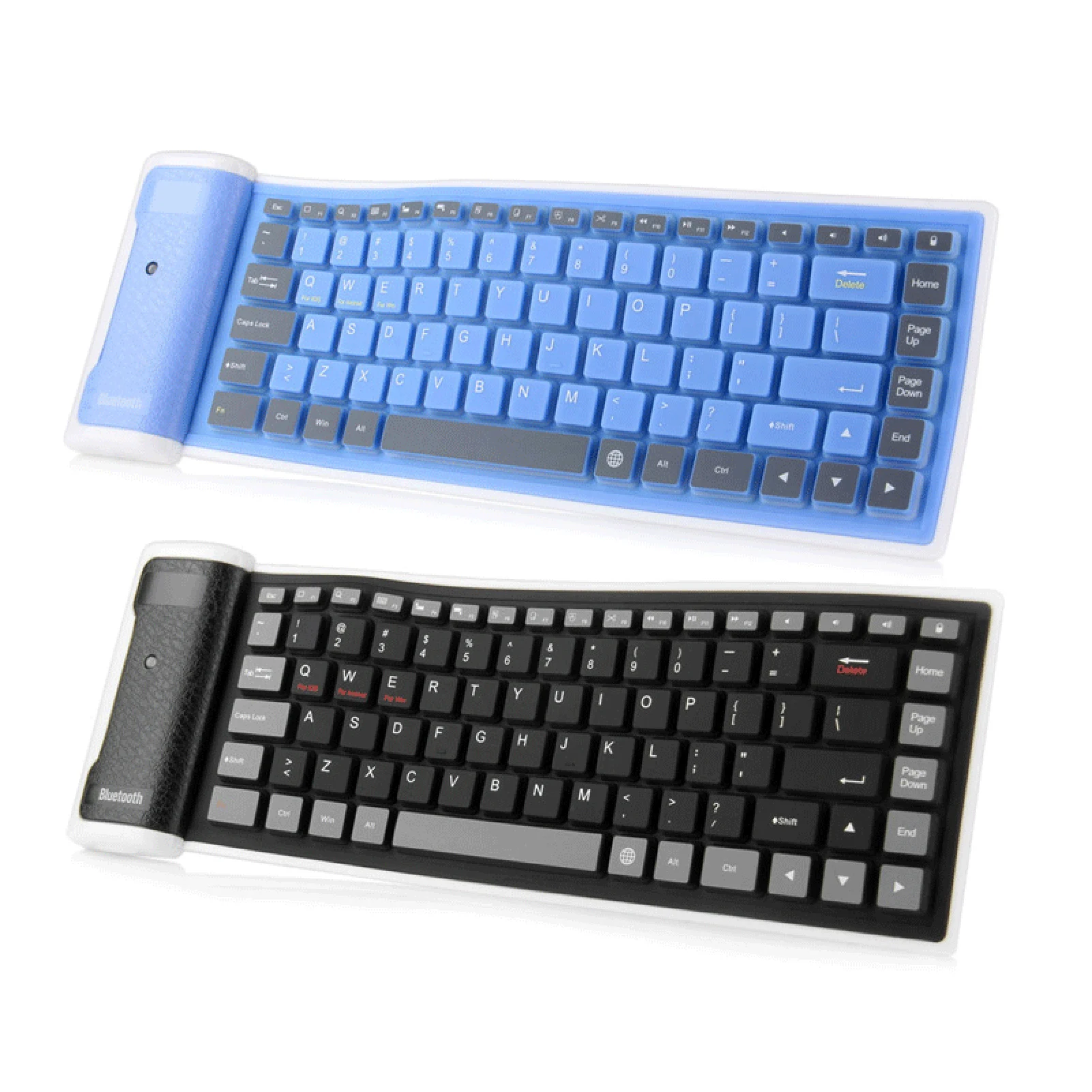 New Wireless Bluetooth Keyboard Foldable Roll Up Silent 87key Keypads Soft Silicone Flexible Teclado For PC Huawei Iphone Tablet
New Wireless Bluetooth Keyboard Foldable Roll Up Silent 87key Keypads Soft Silicone Flexible Teclado For PC Huawei Iphone Tablet