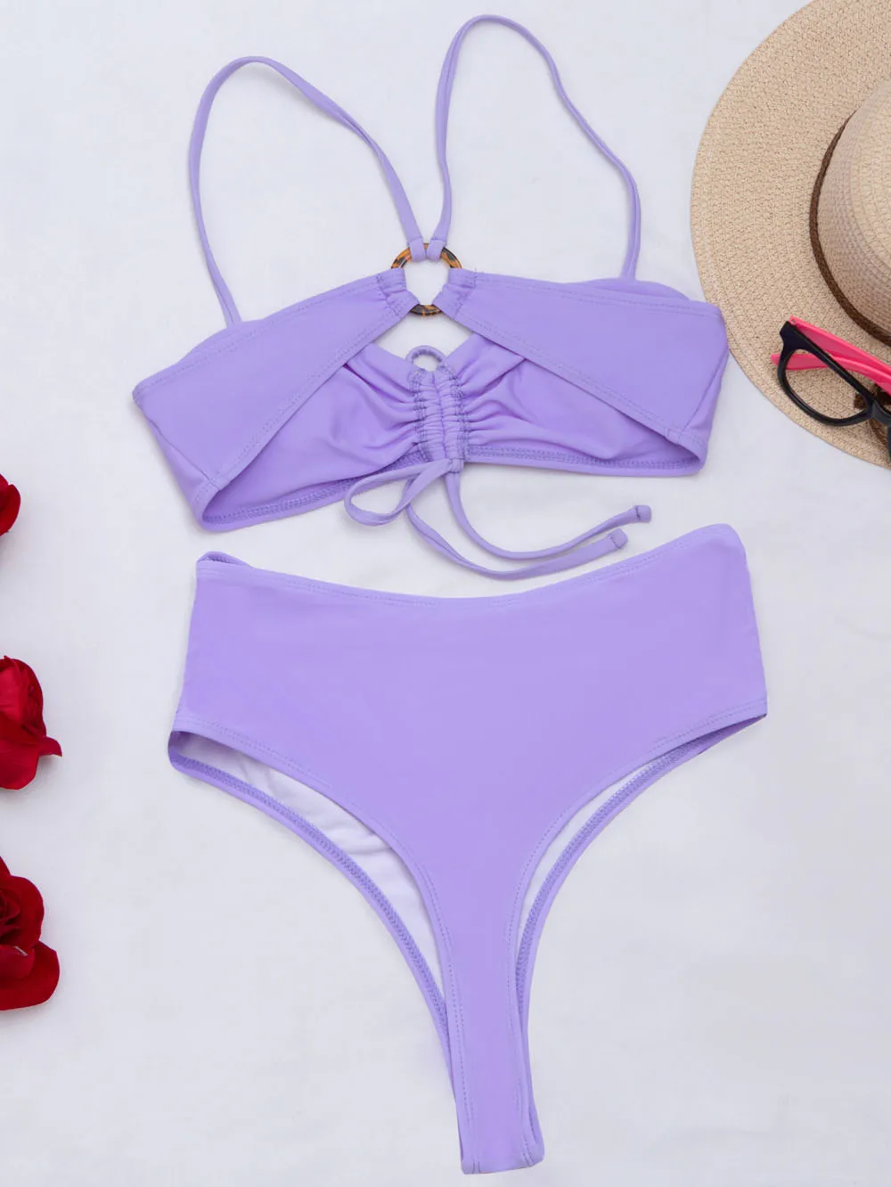 2021 Summer New Thong Lace Up Bikini Women Swimwear Female Swimsuit Two-pieces Bikini set Bather Bathing Suit Swim
2021 Summer New Thong Lace Up Bikini Women Swimwear Female Swimsuit Two-pieces Bikini set Bather Bathing Suit Swim