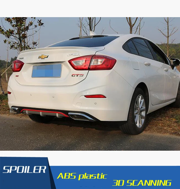 Задний спойлер для Cruze задний бампер из АБС пластика диффузор Chevrolet cruze After chrome губ