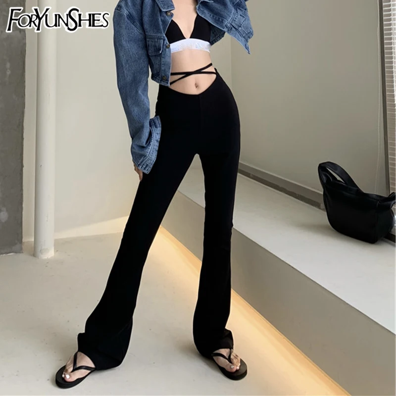 Women Sexy High Waist Bodycon Bell Pants E Girl Black Lace Up Bottoms 2021 Flare Trousers Female Party Skinny Wide Leg Pants
Women Sexy High Waist Bodycon Bell Pants E Girl Black Lace Up Bottoms 2021 Flare Trousers Female Party Skinny Wide Leg Pants