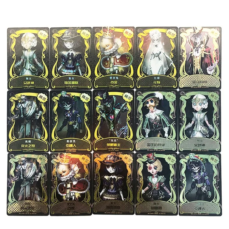 

New Identity V Cards Rare Inviting Black Gold Card To Feast Earl Jack Gympie Deduction Game Kids Toys Collection Christmas Gift