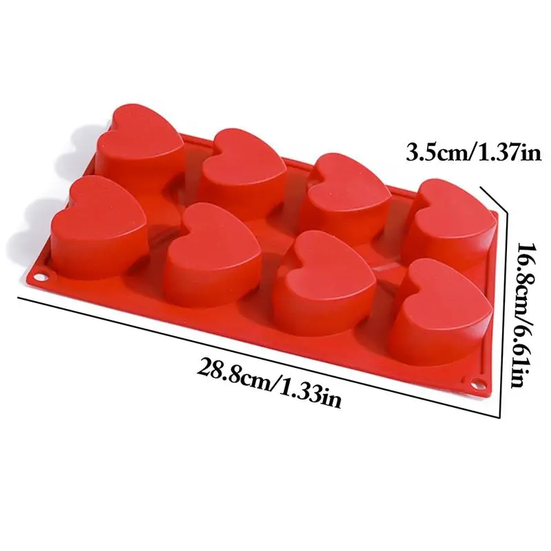 1pc New 3D DIY Diamond Heart Shape Silicone Mold For Baking Cake Chocolate Fondant Molds For Pastry Pudding Jelly 8 Hole
1pc New 3D DIY Diamond Heart Shape Silicone Mold For Baking Cake Chocolate Fondant Molds For Pastry Pudding Jelly 8 Hole
