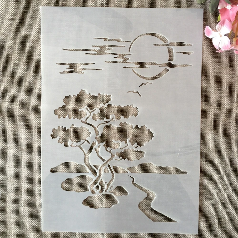 A4 29cm Moon Road Tree Night DIY Layering Stencils Wall Painting Scrapbook Coloring Embossing Album Decorative Template
A4 29cm Moon Road Tree Night DIY Layering Stencils Wall Painting Scrapbook Coloring Embossing Album Decorative Template