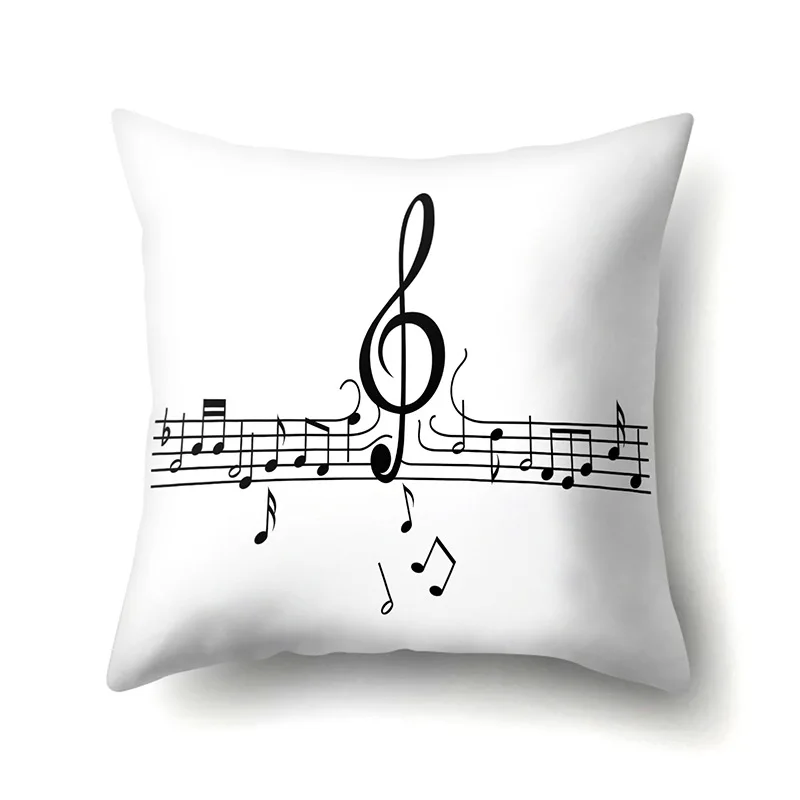 One Side Note White Color Print Cushion Cover Polyester Decorative for Sofa Seat Soft Throw Pillow Case Cover 45x45cm
One Side Note White Color Print Cushion Cover Polyester Decorative for Sofa Seat Soft Throw Pillow Case Cover 45x45cm