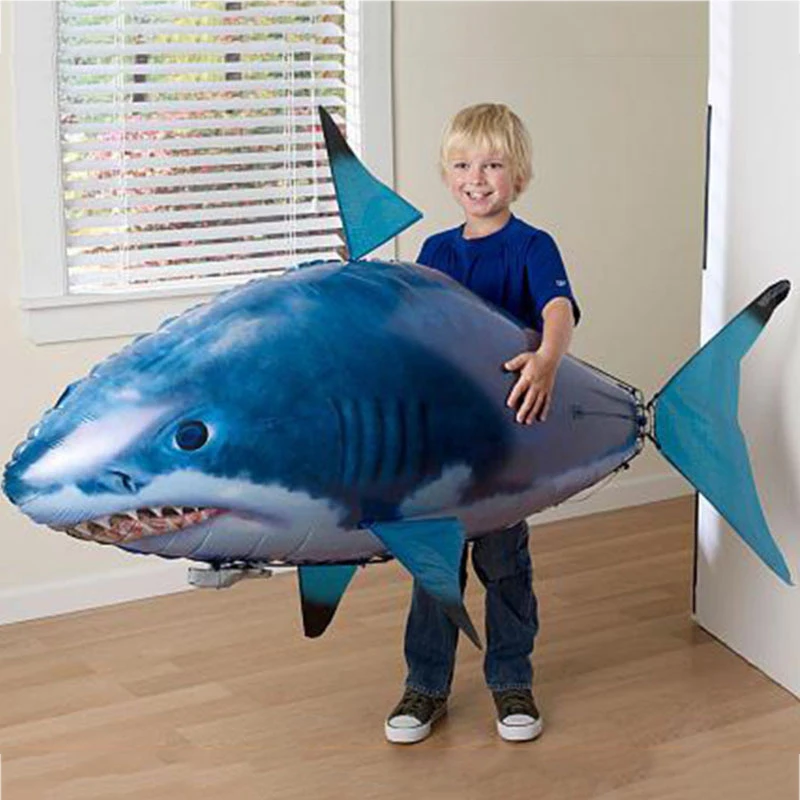 Shark Toy Flying Children Kids Gifts Party Decoration Infrared RC Air Balloons Nemo Clow 3 Years Old Remote Control Swimming | Игрушки и