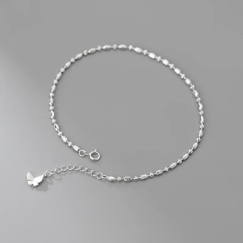 Real 925 Sterling Silver Simple Beads Butterfly Anklets Fine Foot Chains Ankle Bracelets Jewelry for Women
Real 925 Sterling Silver Simple Beads Butterfly Anklets Fine Foot Chains Ankle Bracelets Jewelry for Women