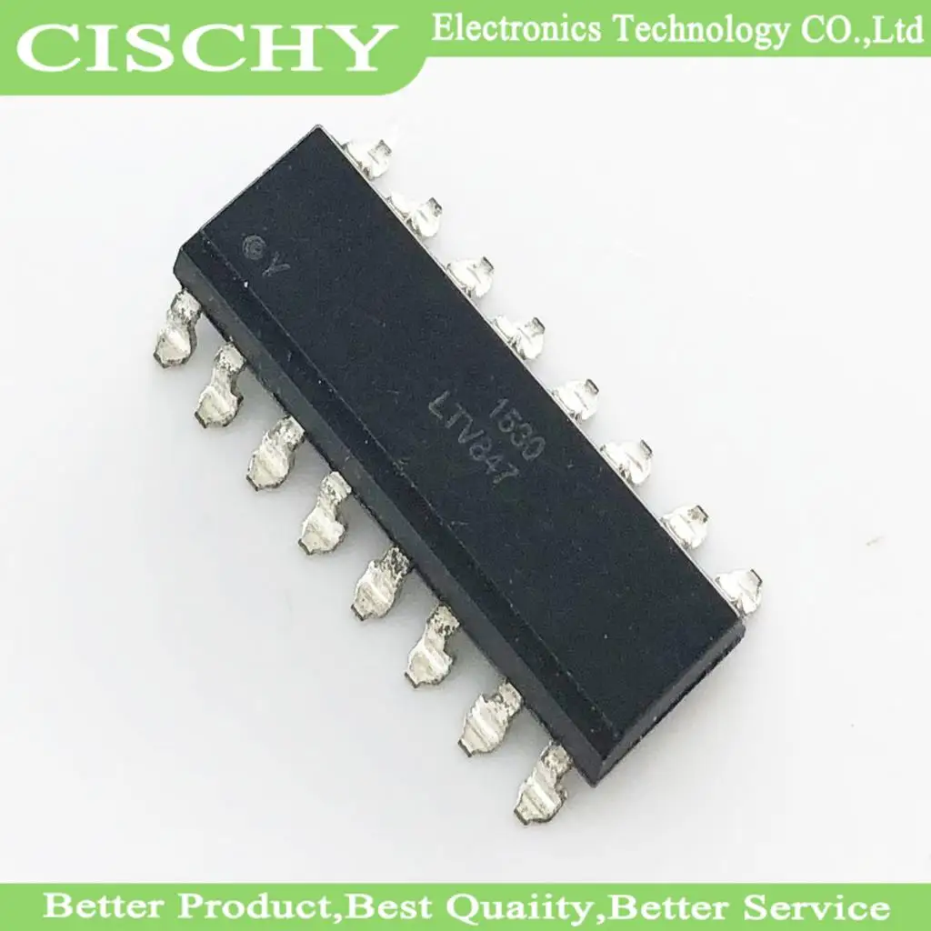 10pcs/lot PC847 LTV847 LTV847S SMD-16 In Stock 
10pcs/lot PC847 LTV847 LTV847S SMD-16 In Stock
