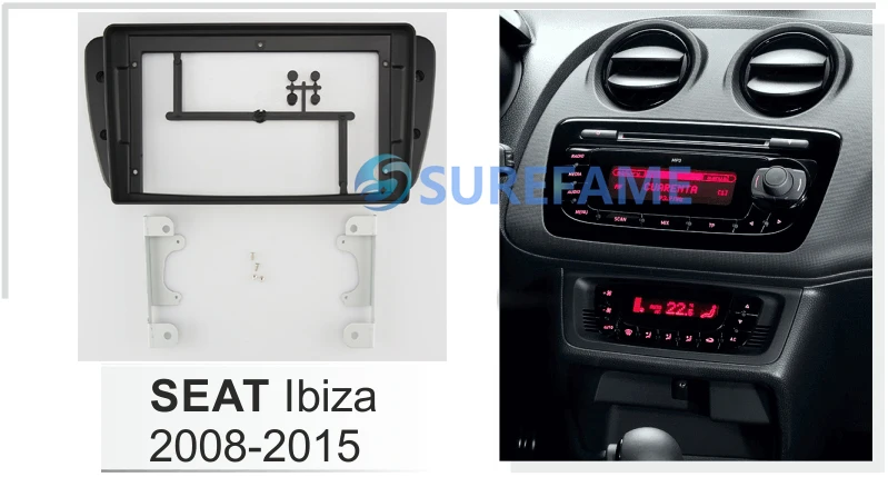 9 дюймов Автомобиль фриз радио Панель для SEAT Ibiza 2008 2015 Даш Комплект установка