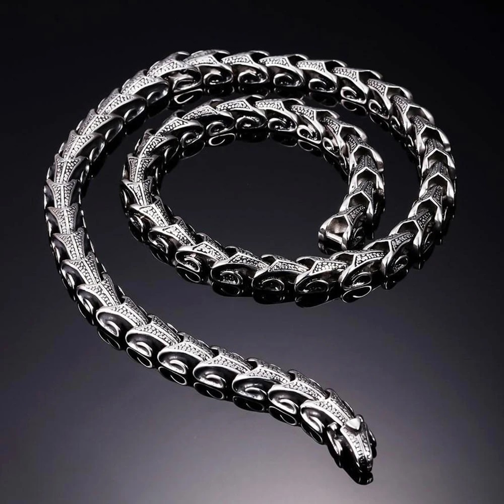 European Length Dragon Link Men Necklace Jewelry Punk Hiphop Stainless Steel Wear Method Biker Keel Chain Necklaces or Bracelet
European Length Dragon Link Men Necklace Jewelry Punk Hiphop Stainless Steel Wear Method Biker Keel Chain Necklaces or Bracelet