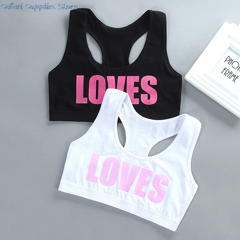 Sport Girl Racerback Cotton Sport Training Bra Letter Print Solid Color Wide Strap Underwear Bralette Seamless Layered Crop Top
Sport Girl Racerback Cotton Sport Training Bra Letter Print Solid Color Wide Strap Underwear Bralette Seamless Layered Crop Top