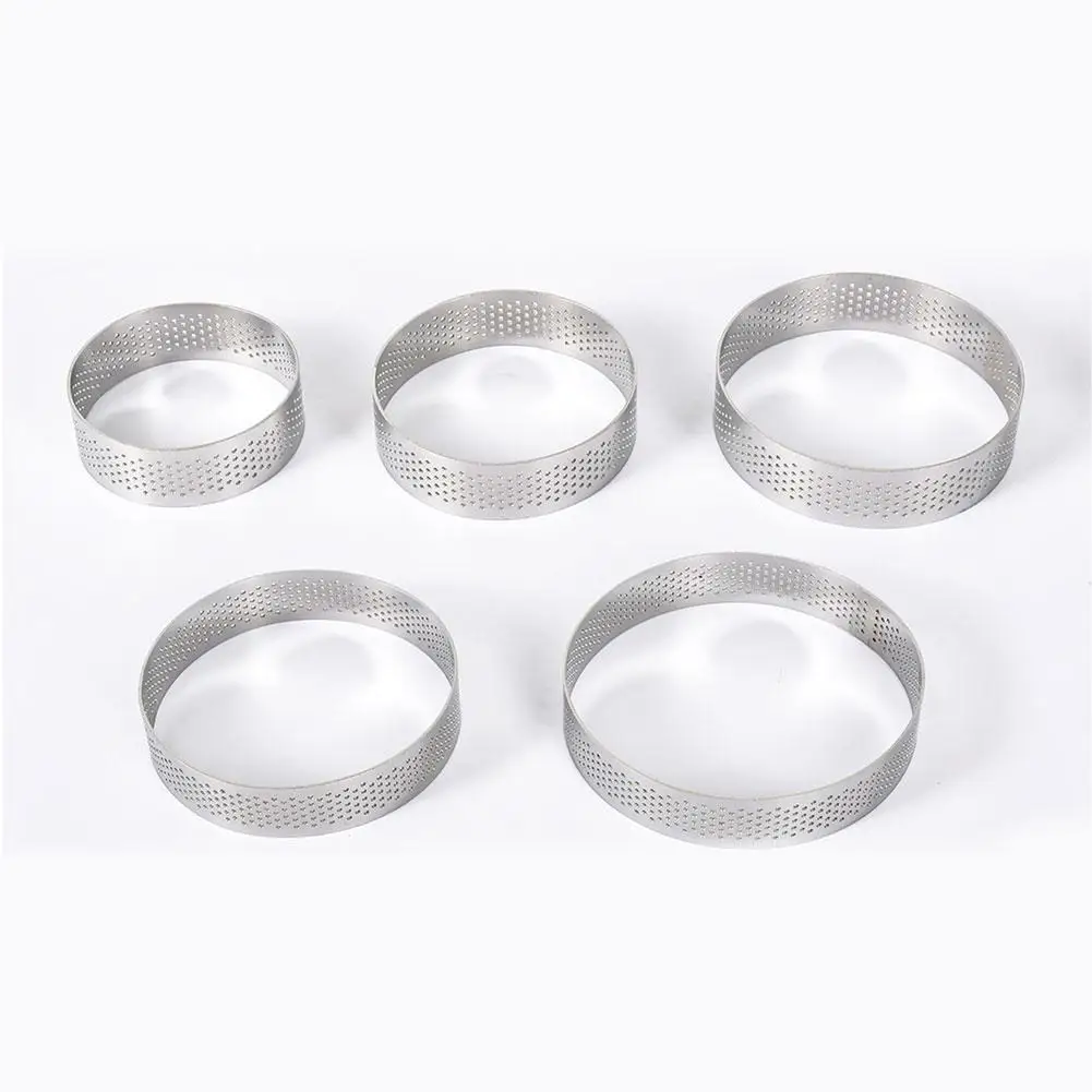 Circular Tart Ring French Dessert Steel Perforation Fruit Quiche Cake Pie Mould Baking Kitchen Mousse Mold I8F2
Circular Tart Ring French Dessert Steel Perforation Fruit Quiche Cake Pie Mould Baking Kitchen Mousse Mold I8F2
