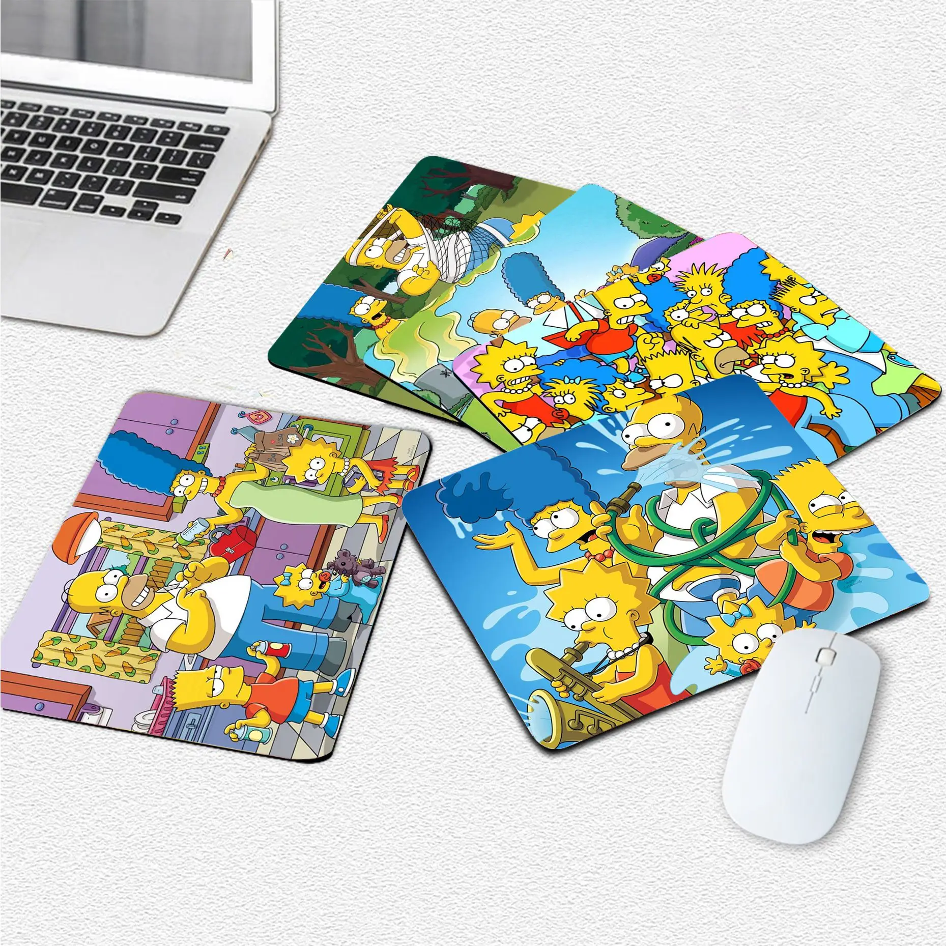 Уникальный Настольный коврик Disney The Simpsons игровой для мыши резиновый ПК