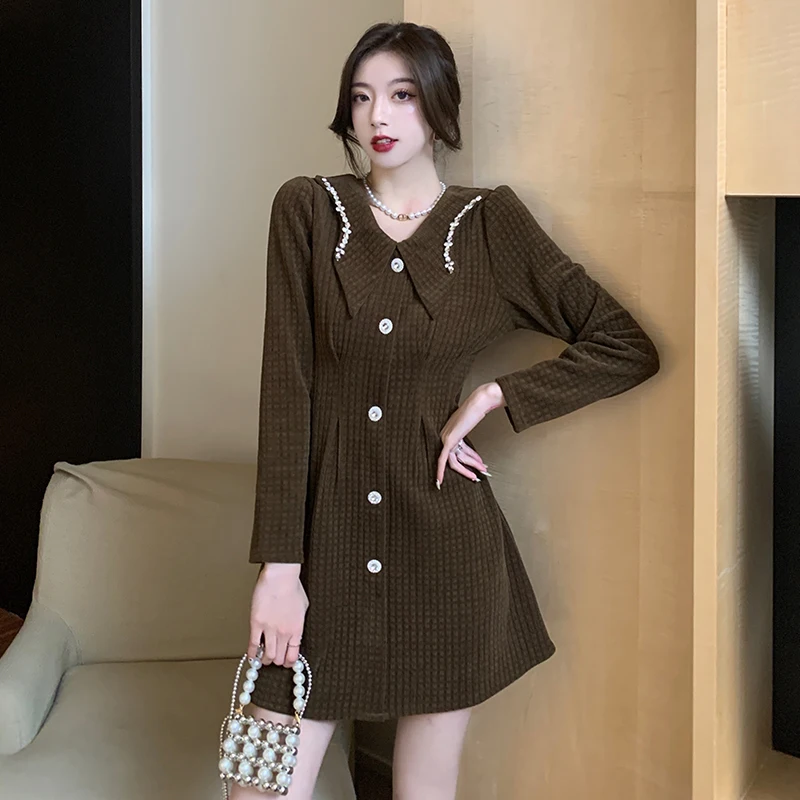 2021 New Design Sense Small Lapel Diamond-studded Heavy Waist Waist Temperament Dress Maxi Dresses for Women Vintage Dress
2021 New Design Sense Small Lapel Diamond-studded Heavy Waist Waist Temperament Dress Maxi Dresses for Women Vintage Dress
