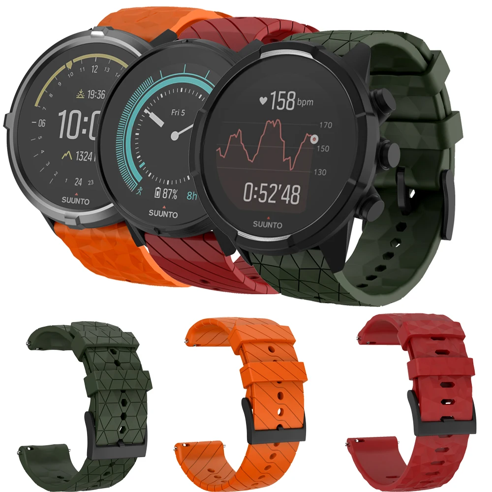 24mm Sports Silicone Replacement Strap For Suunto 7/9 Baro D5 HR Smart watch Quick Release wristband Comfort Bracelet Correa
24mm Sports Silicone Replacement Strap For Suunto 7/9 Baro D5 HR Smart watch Quick Release wristband Comfort Bracelet Correa