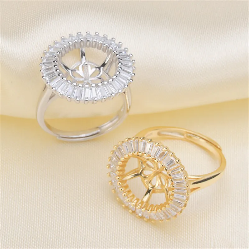 Adjustable Ring Jewelry Parts Fittings Silver Accessories Ring Settings Findings Set Base Component Pearl Ring Women Nice Gift
Adjustable Ring Jewelry Parts Fittings Silver Accessories Ring Settings Findings Set Base Component Pearl Ring Women Nice Gift