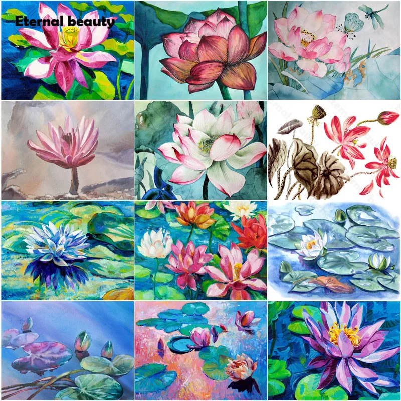 5D Diamond Painting Lotus Flower Vintage Decoration Oil Painting Diamond Mosaic Cross Stitch Kits Diamond Embroidery Full Circle
5D Diamond Painting Lotus Flower Vintage Decoration Oil Painting Diamond Mosaic Cross Stitch Kits Diamond Embroidery Full Circle