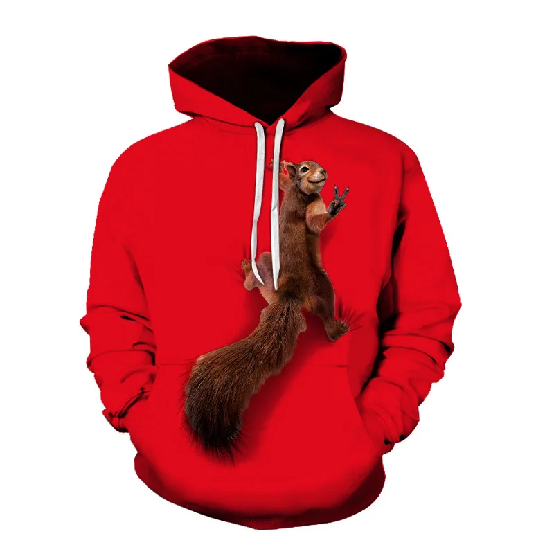 Mens Hoodie Autumn Winter 2021 European American Leisure Long-Sleeve Creativity Squirrel 3D Printed Fashion All-Match Sweatshirt
Mens Hoodie Autumn Winter 2021 European American Leisure Long-Sleeve Creativity Squirrel 3D Printed Fashion All-Match Sweatshirt