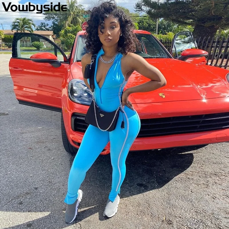 Однотонный женский пикантный комбинезон без рукавов на молнии с вырезом Тонкий комбинезон
Однотонный женский пикантный комбинезон без рукавов на молнии с вырезом Тонкий комбинезон