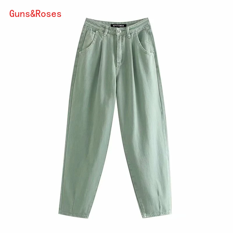 Vintage Stylish Pockets Darts Jeans Women 2021 Fashion High Waist Zipper Fly Denim Harem Pants Chic Jean Femme Trousers
Vintage Stylish Pockets Darts Jeans Women 2021 Fashion High Waist Zipper Fly Denim Harem Pants Chic Jean Femme Trousers