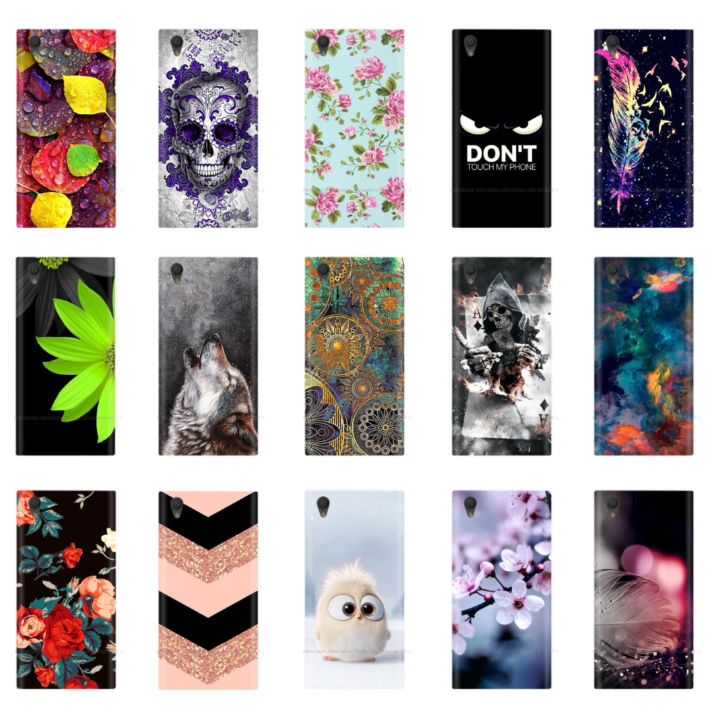 

Soft TPU Case For Sony Xperia L1 E6 G3311 G3312 Painted Silicon Cover For Sony Xperia L1 E6 Back Phone Shells Print Fundas Coque