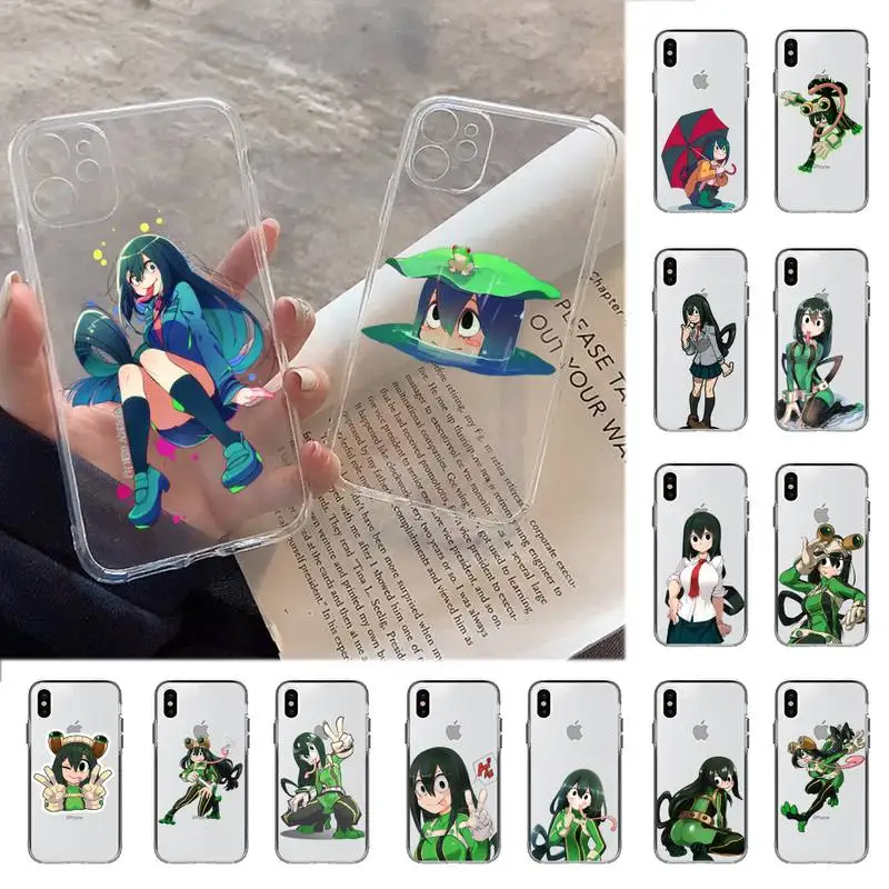 YNDFCNB Asui Tsuyu Boku no My Hero Academia Phone Case for iPhone 11 12 pro XS MAX 8 7 6 6S Plus X 5S SE 2020 XR cover
YNDFCNB Asui Tsuyu Boku no My Hero Academia Phone Case for iPhone 11 12 pro XS MAX 8 7 6 6S Plus X 5S SE 2020 XR cover
