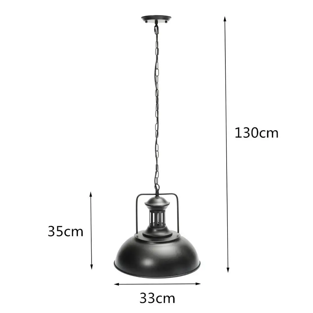Vintage Retro Industrial Ceiling Light Lamp Shade Fixture Lighting Cafe Home Decor Color: Black, Rust
Vintage Retro Industrial Ceiling Light Lamp Shade Fixture Lighting Cafe Home Decor Color: Black, Rust