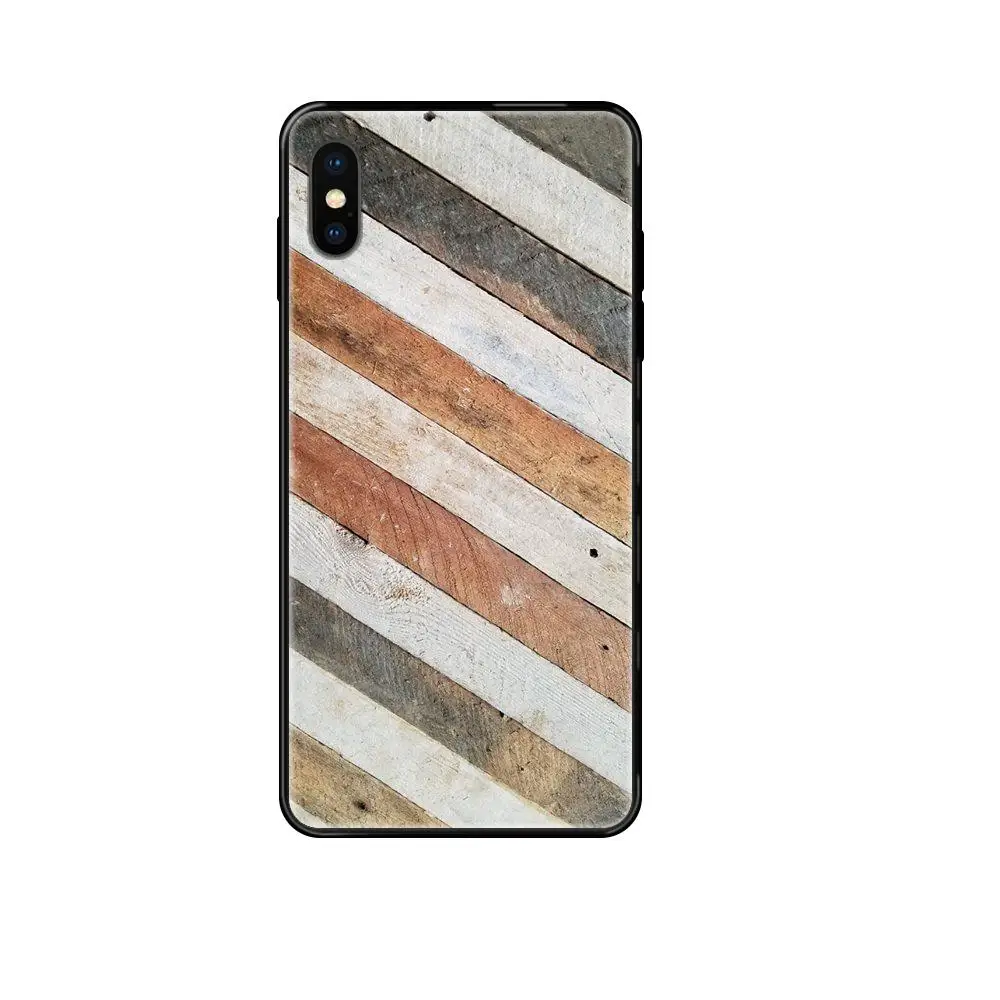 Hot Selling Fashion For Samsung Galaxy S5 S6 S7 S8 S9 S10 S10e S20 edge Lite Plus Ultra Geometric Blue Design Texture Wood | Мобильные