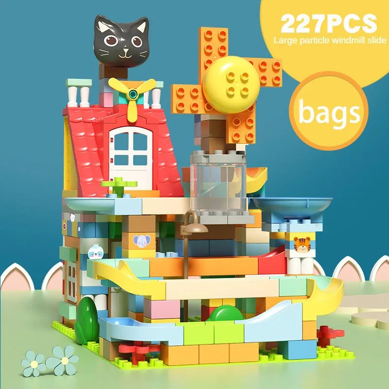 227 Pieces Large Particle Windmill Slide Building Block Playground Animals Educational Christmas Gifts Creative Toys For Kids
227 Pieces Large Particle Windmill Slide Building Block Playground Animals Educational Christmas Gifts Creative Toys For Kids