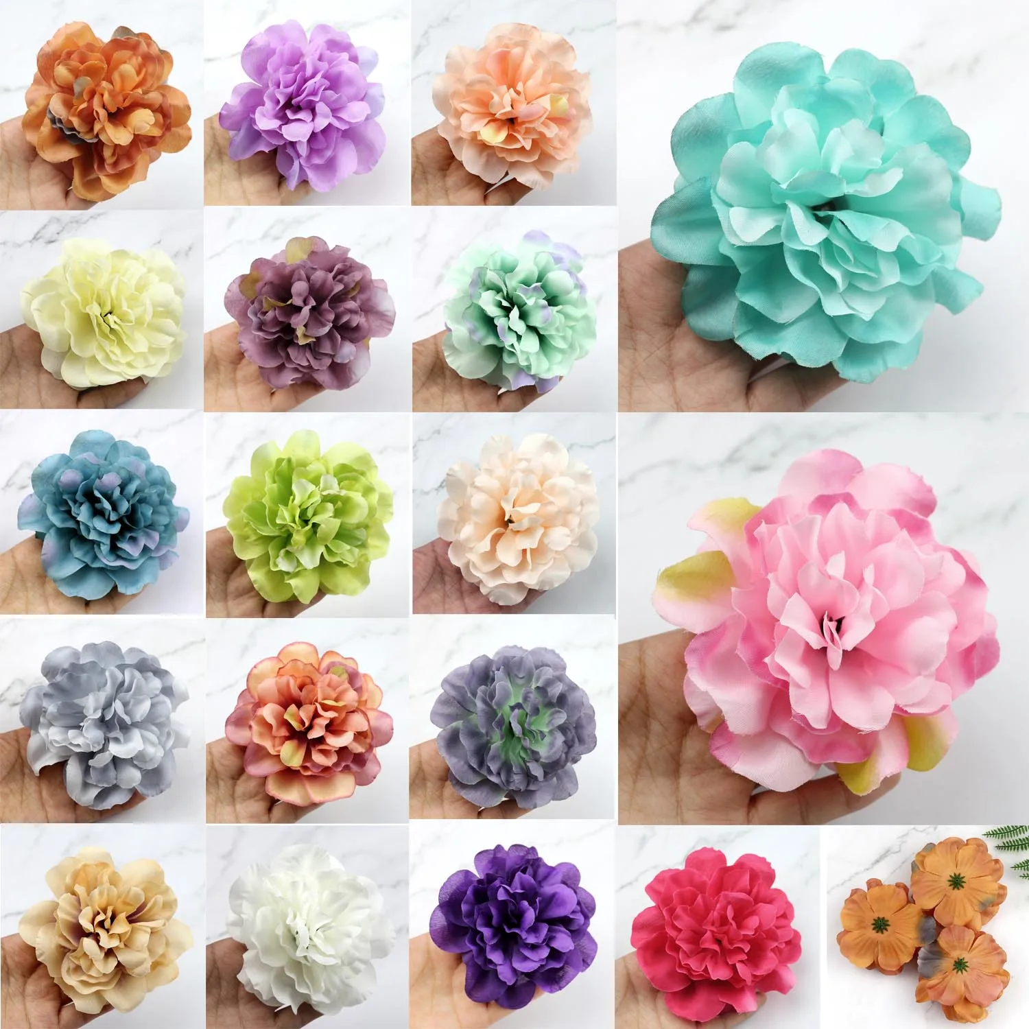 Lulang 11cm Peony Fake Flowers Heads In Bulk Silk Flower Dahlia Rose Artificial Flower Head for Wedding Party Prom DIY 25-100pcs
Lulang 11cm Peony Fake Flowers Heads In Bulk Silk Flower Dahlia Rose Artificial Flower Head for Wedding Party Prom DIY 25-100pcs