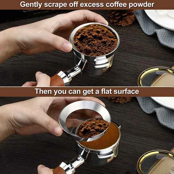 51mm Espresso Feeding Funnel, Coffee Feeding Ring, Coffee Powder Dispenser Anti-Flying Powder Receiving Ring
51mm Espresso Feeding Funnel, Coffee Feeding Ring, Coffee Powder Dispenser Anti-Flying Powder Receiving Ring