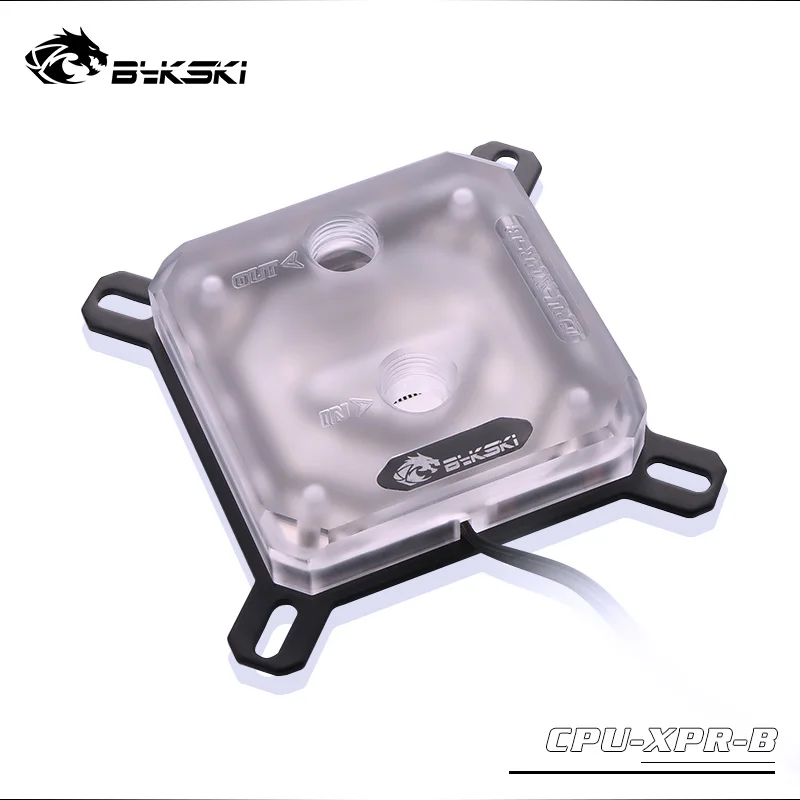 Bykski ЦП с водяным охлаждением для INTEL LGA1150 1151 1155 LGA2011 X99 радиатор прозрачный