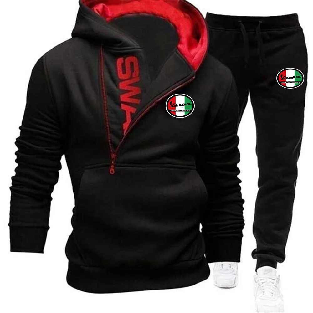 2021 Sportswear Men's 2-Piece Sweatshirt + Sports Pants Sportswear Zipper Hoodie Casual Men's Diagonal Button Classic Suit Size
2021 Sportswear Men's 2-Piece Sweatshirt + Sports Pants Sportswear Zipper Hoodie Casual Men's Diagonal Button Classic Suit Size