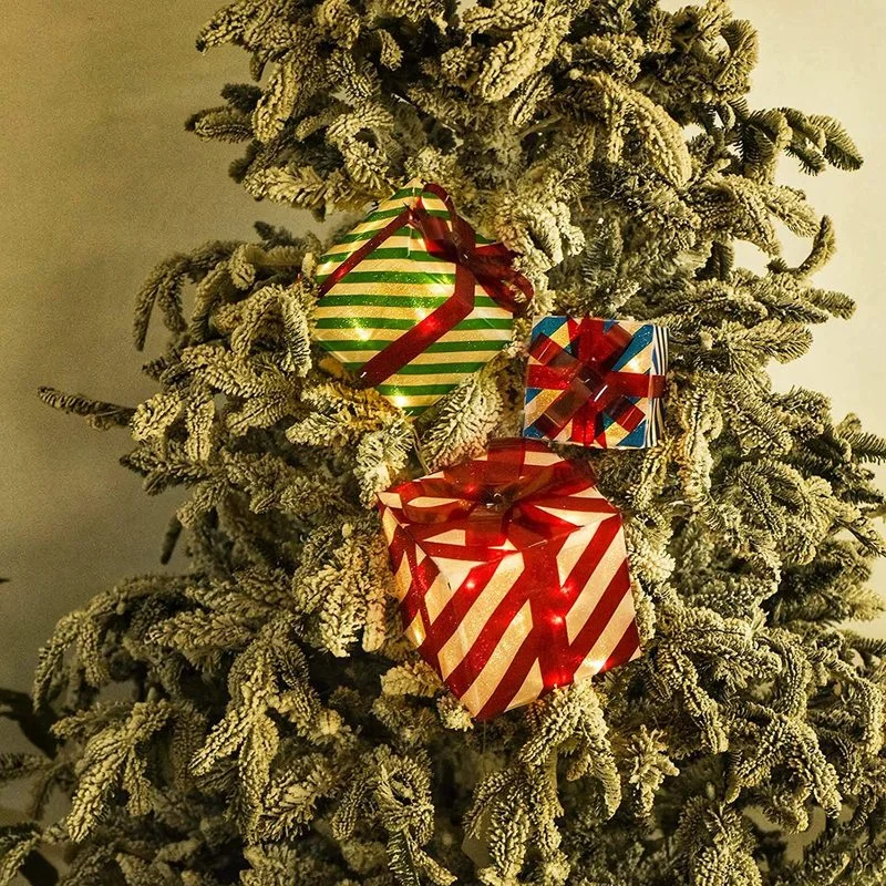 3 Piece Christmas Gift Box Light String Decoration Light String Party Decoration Light Christmas Tree Decoration Snow Gift Box
3 Piece Christmas Gift Box Light String Decoration Light String Party Decoration Light Christmas Tree Decoration Snow Gift Box