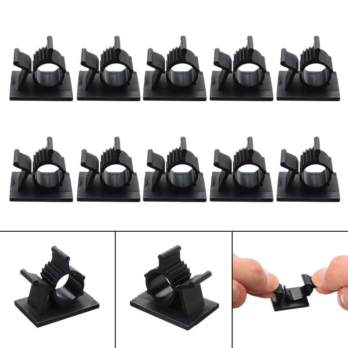 New 10pcs Cable Clips Adhesive Cable Clamps 10mm Wire Management Power Cords Organizer for Desktop Computer PC
New 10pcs Cable Clips Adhesive Cable Clamps 10mm Wire Management Power Cords Organizer for Desktop Computer PC