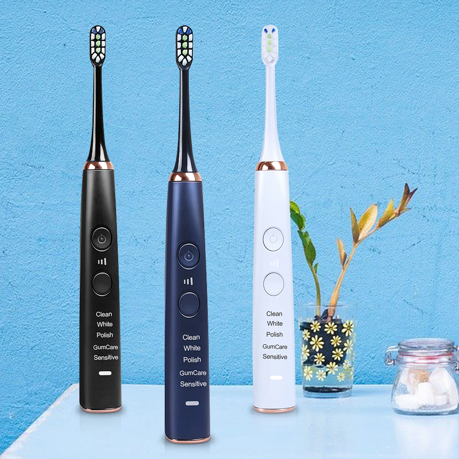 Electric Toothbrush Adult USB Charger Rechargeable Waterproof IPX7 5 Modes Tooth Brush DuPont Replacement Heads Set
Electric Toothbrush Adult USB Charger Rechargeable Waterproof IPX7 5 Modes Tooth Brush DuPont Replacement Heads Set