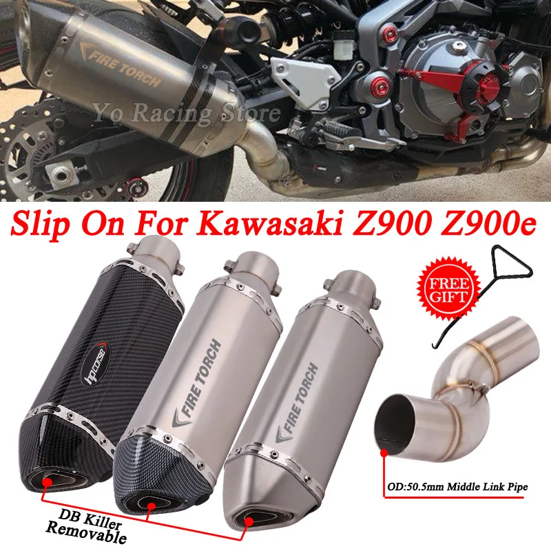 Slip On For Kawasaki Z900 Z900E 2020-2021 Years Motorcycle Exhaust Escape Modified Moto Echappement Middle Link Pipe 51mm
Slip On For Kawasaki Z900 Z900E 2020-2021 Years Motorcycle Exhaust Escape Modified Moto Echappement Middle Link Pipe 51mm
