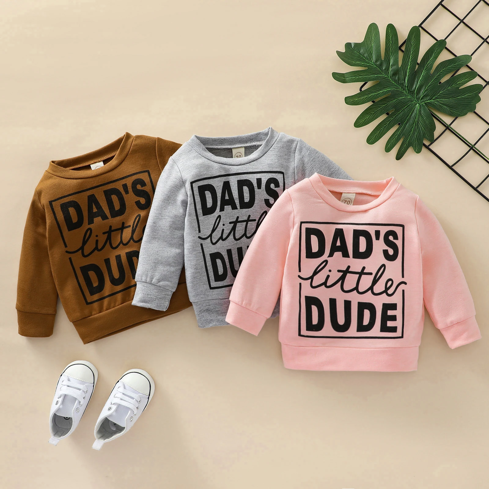 0-18M Unisex Baby Girls Boys Letter Print Sweatshirt Loose Fit Long Sleeve O-neck Pullover Casual Spring Autumn Clothes Top
0-18M Unisex Baby Girls Boys Letter Print Sweatshirt Loose Fit Long Sleeve O-neck Pullover Casual Spring Autumn Clothes Top