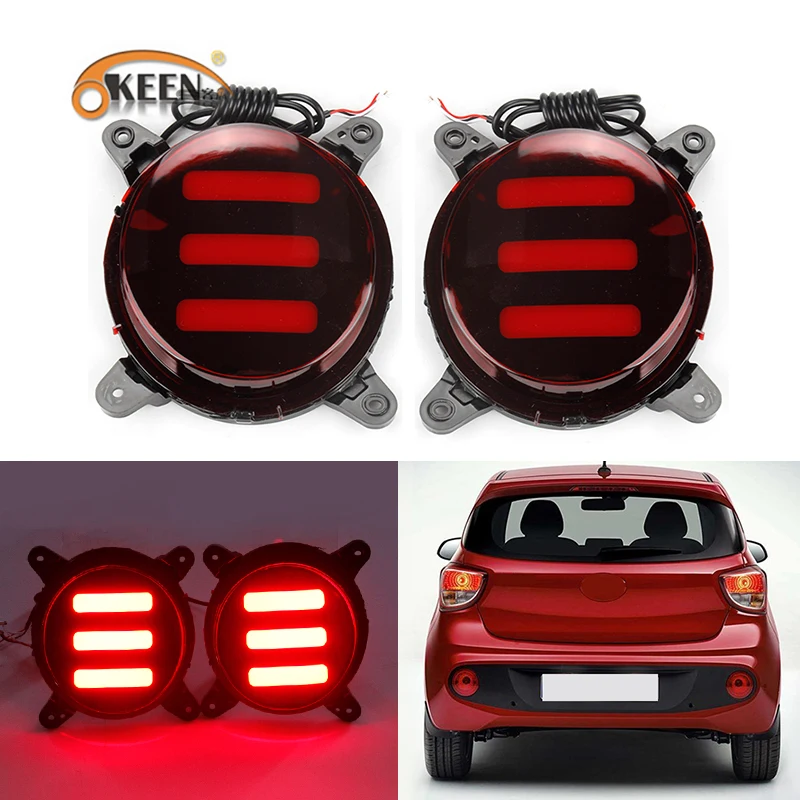 Okeen 2Pcs LED Rear Bumper Reflector Lamp For Hyundai Grand I10 2017 2018 Flash Fog Driving Light Auto Braking Signal Taillight
Okeen 2Pcs LED Rear Bumper Reflector Lamp For Hyundai Grand I10 2017 2018 Flash Fog Driving Light Auto Braking Signal Taillight
