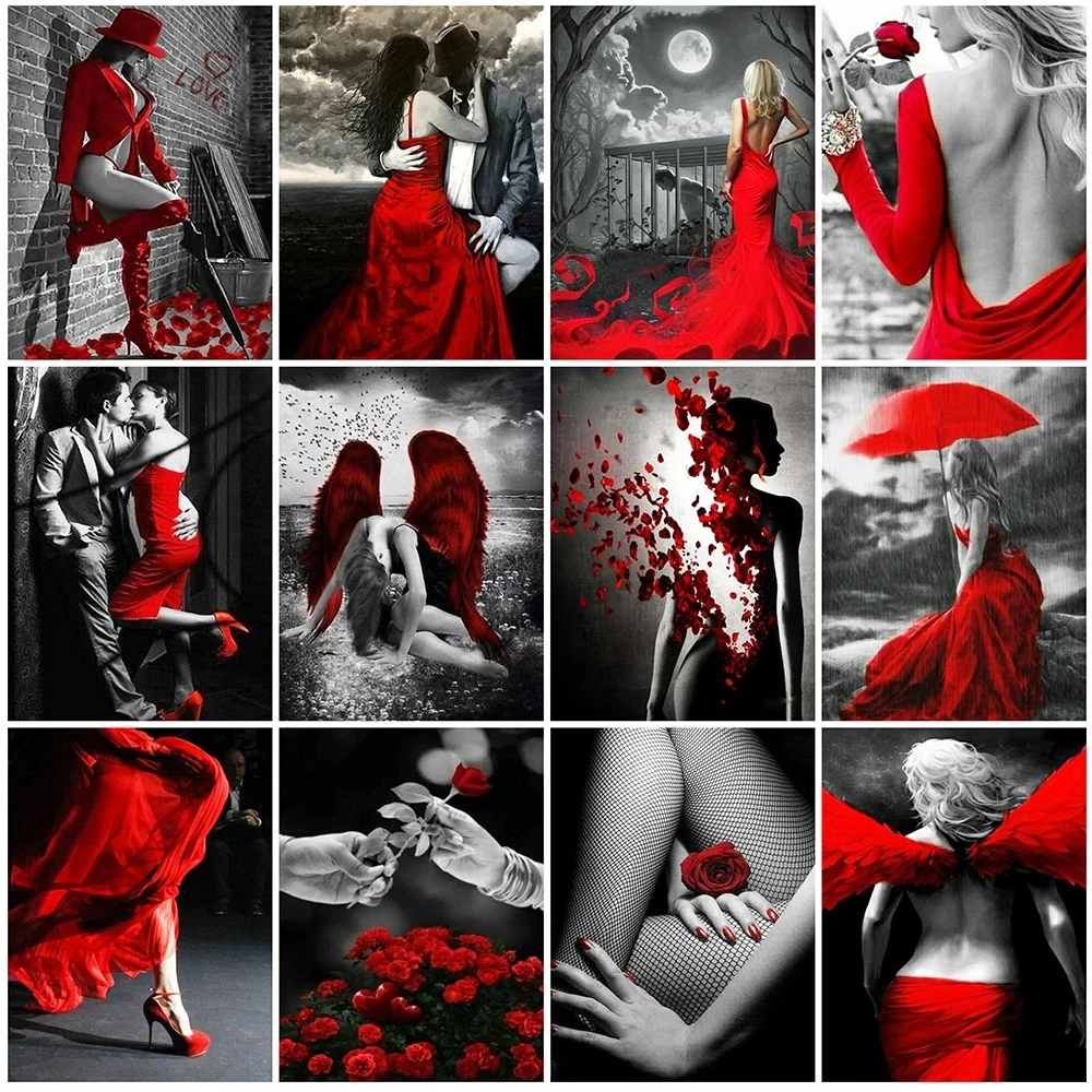 5D Diy Diamond Embroidery Sexy Woman Mosaic Sale Black Red Diamond Painting Portrait Cross Stitch Home Decoration Painting
5D Diy Diamond Embroidery Sexy Woman Mosaic Sale Black Red Diamond Painting Portrait Cross Stitch Home Decoration Painting