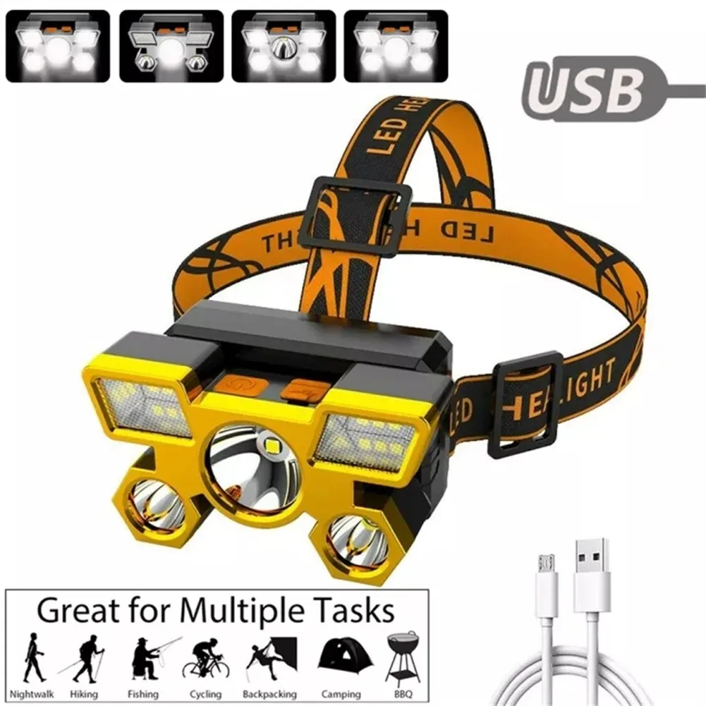 Головсветильник фонарь с 5 светодиодный одами, зарядка через USB, мощный Головной фонарь с 4 режимами, фонарик со встроенной литиевой батареей...
Головсветильник фонарь с 5 светодиодный одами, зарядка через USB, мощный Головной фонарь с 4 режимами, фонарик со встроенной литиевой батареей...