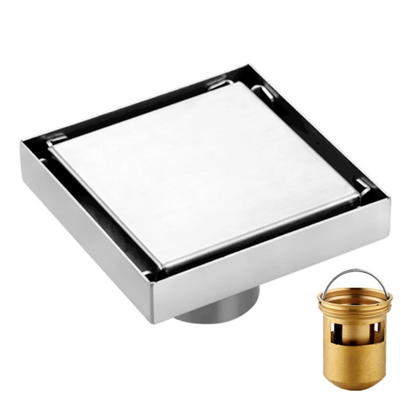 Anti-blocking Square Drain Strainers Invisible Floor Drain Stainless Steel Hair Catcher Bathroom Accessory Anti-rust
Anti-blocking Square Drain Strainers Invisible Floor Drain Stainless Steel Hair Catcher Bathroom Accessory Anti-rust