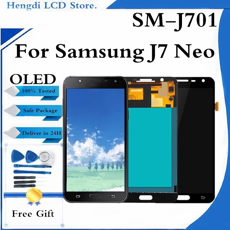 AMOLED LCD For Samsung Galaxy J7 NEO J701 J701F J701M LCD Display Touch Digitizer Assembly Replacement
AMOLED LCD For Samsung Galaxy J7 NEO J701 J701F J701M LCD Display Touch Digitizer Assembly Replacement