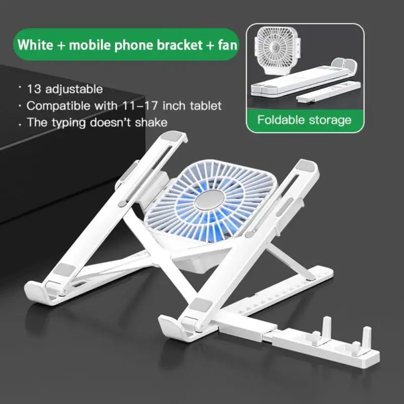 Foldable Laptop Tablet Stand With Cooling Fan Heat Dissipation For Desktop MacBook Air Pro Stand Notebook Holder HP Cooler
Foldable Laptop Tablet Stand With Cooling Fan Heat Dissipation For Desktop MacBook Air Pro Stand Notebook Holder HP Cooler