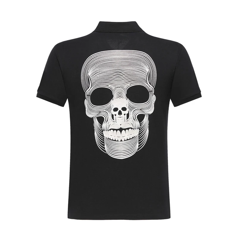 High Quality Cotton Polo Shirt Men Fashion Tops Sportswear Plein Short Sleeve Skull Street Punk Style 3D Printing Men Wear
High Quality Cotton Polo Shirt Men Fashion Tops Sportswear Plein Short Sleeve Skull Street Punk Style 3D Printing Men Wear