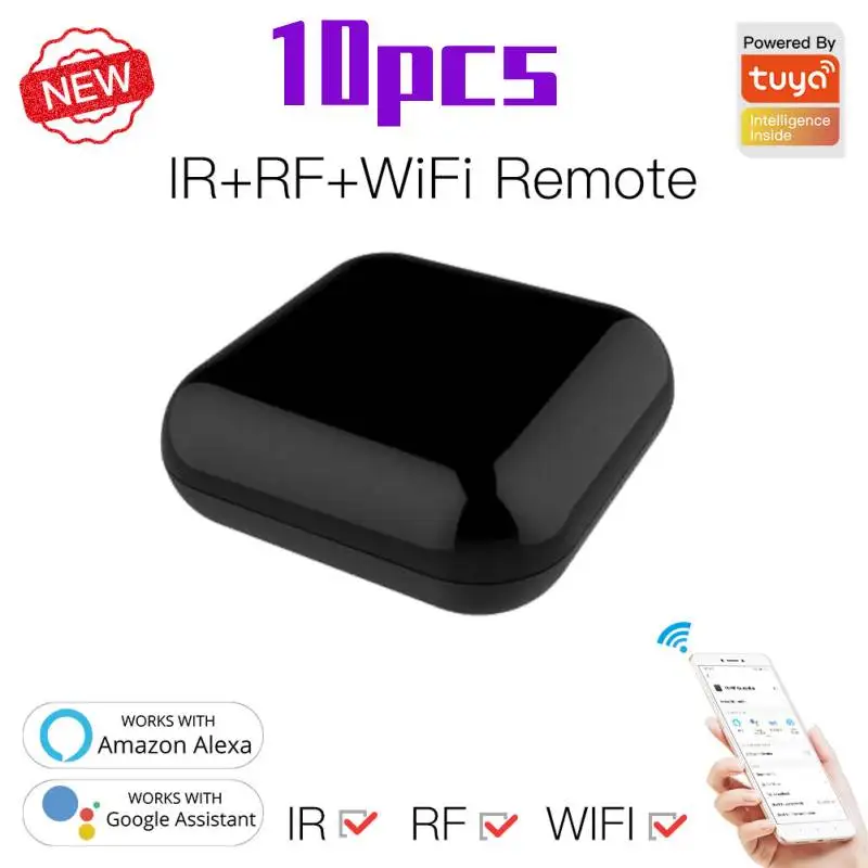 Универсальный Смарт-пульт дистанционного управления WiFi + RF + ИК Все-в-одном, радиочастотные приборы Tuya Smart Life App Голосовое управление Alexa Google ...
Универсальный Смарт-пульт дистанционного управления WiFi + RF + ИК Все-в-одном, радиочастотные приборы Tuya Smart Life App Голосовое управление Alexa Google ...