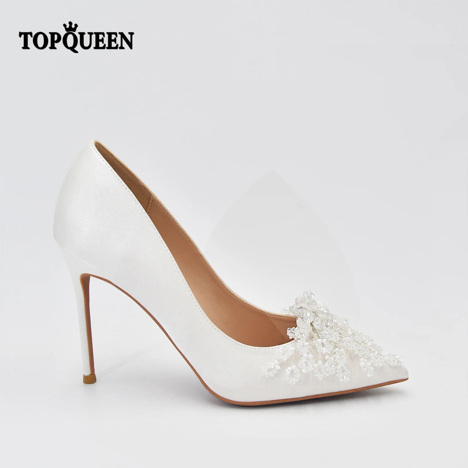 TOPQUEEN Wedding Shoes For Women Bride Crystal Beading White Shoe Luxury Partly Dresses Attachmant Elegant Romantic A48
TOPQUEEN Wedding Shoes For Women Bride Crystal Beading White Shoe Luxury Partly Dresses Attachmant Elegant Romantic A48