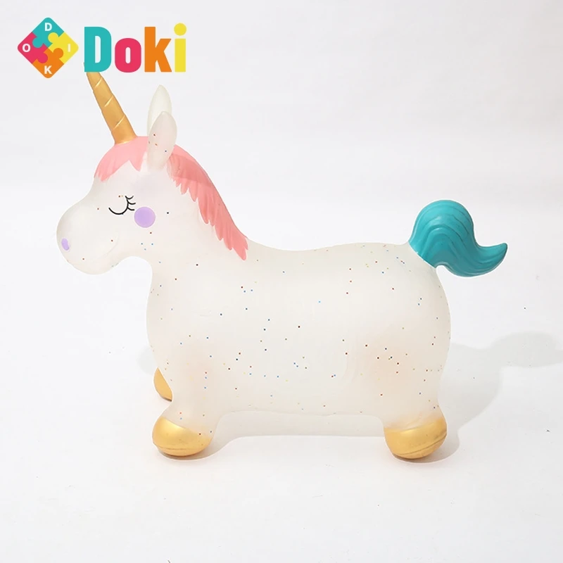 Doki Toy 55cm Baby Jumping Horse Inflatable Ride on Animal Toys Children Cute Unicorn Bouncy Sports Games Toys for Kids 2021
Doki Toy 55cm Baby Jumping Horse Inflatable Ride on Animal Toys Children Cute Unicorn Bouncy Sports Games Toys for Kids 2021