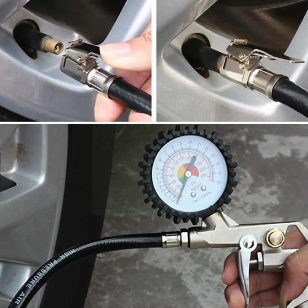 Auto Tire Pressure Gauge For Car Motorcycle Suv Inflator Durable Ti Pressure For Air Tools Compressor I3l4 Gun Repair Type S1h6
Auto Tire Pressure Gauge For Car Motorcycle Suv Inflator Durable Ti Pressure For Air Tools Compressor I3l4 Gun Repair Type S1h6