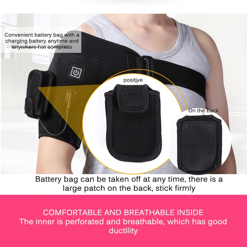 Unisex Shoulder Brace Adjustable Three Temperature Modes Shoulder Bandage Outdoor Winter Protector Heated Wrap Shoulder Strap
Unisex Shoulder Brace Adjustable Three Temperature Modes Shoulder Bandage Outdoor Winter Protector Heated Wrap Shoulder Strap